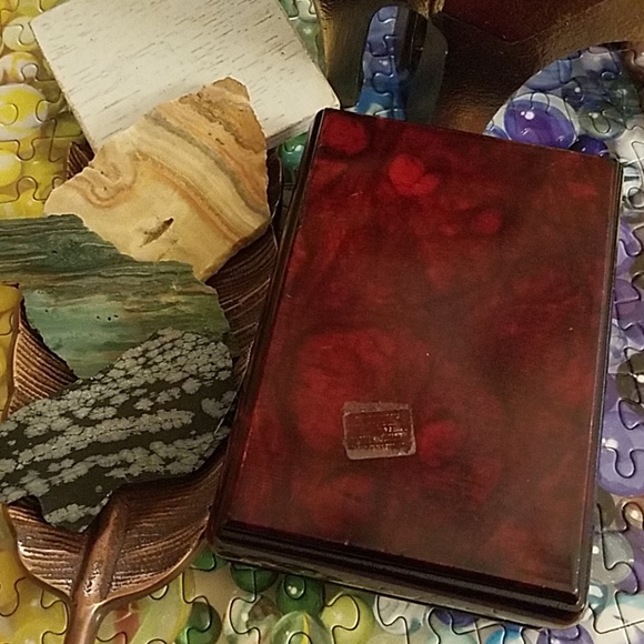 Genuine Alabaster Hand Carved Jewelry Box - Picture 3 of 6